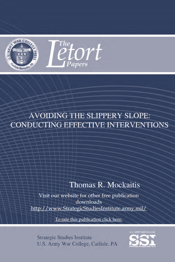 Avoiding the Slippery Slope: Conducting Effective Interventions