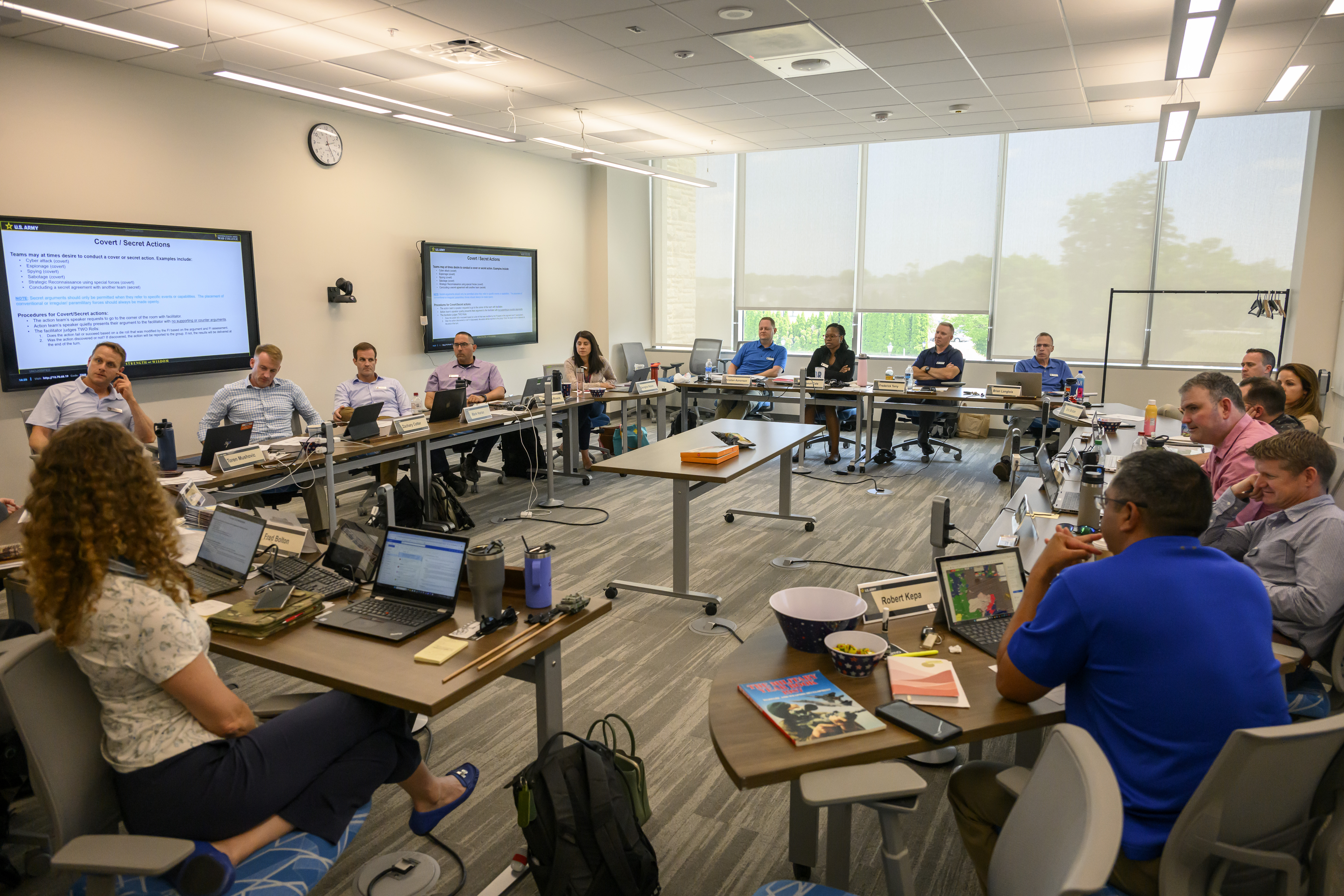 Students in a Seminar Room.